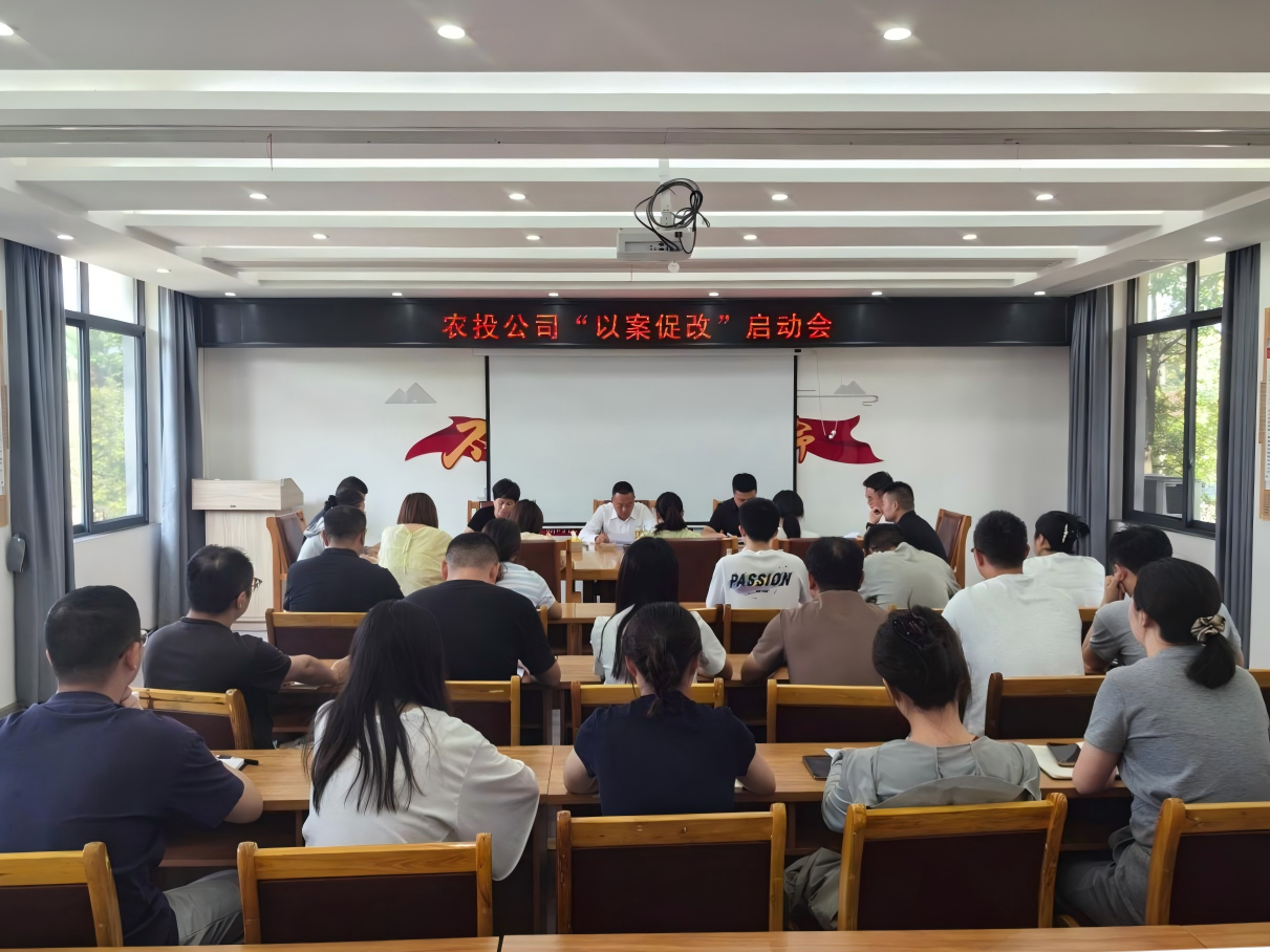 从“改”字入手 向“治”处发力 ——县农投公司“以案促改”护航国有资产安全
